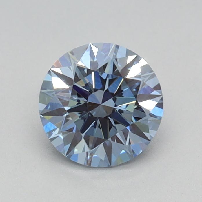 0.51 Ct. Fancy Vivid Blue Round Lab Grown Diamond