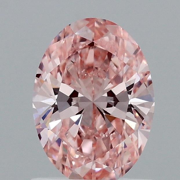 1.00 Ct. Fancy Vivid Pink Oval Lab Grown Diamond