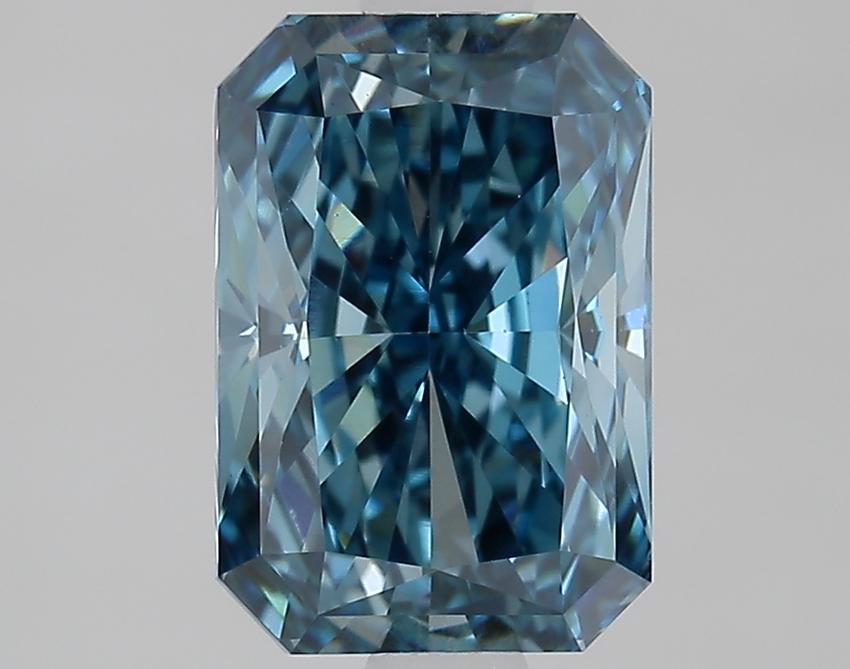 1.75 Ct. Fancy Vivid Blue Radiant Lab Grown Diamond