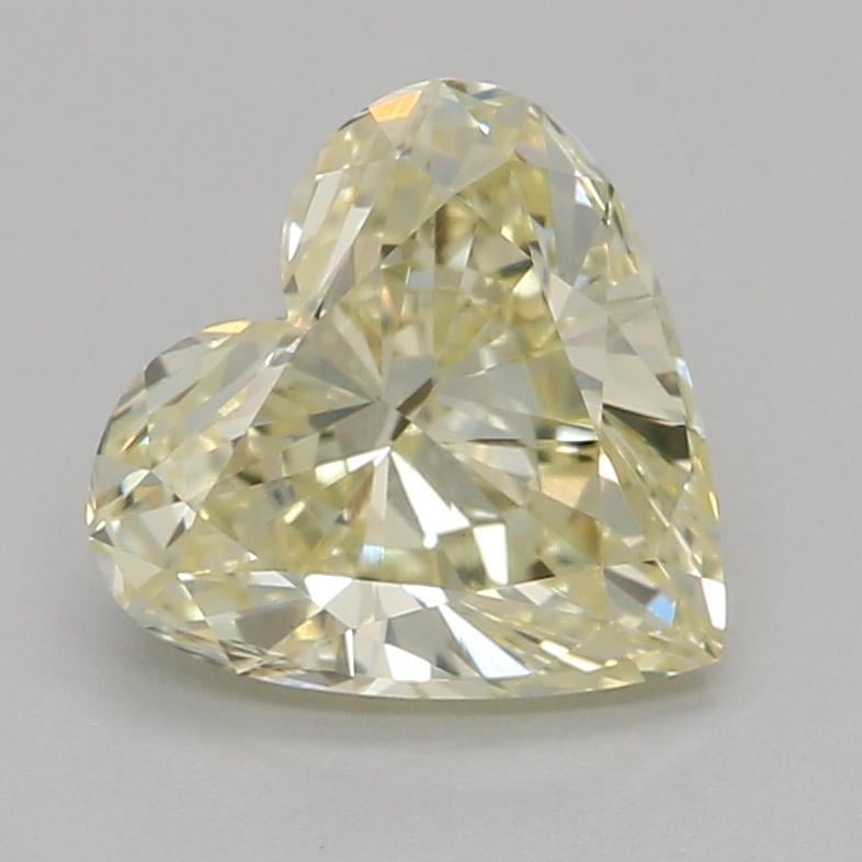 1.07 Ct. Fancy Light Yellow Heart Lab Grown Diamond