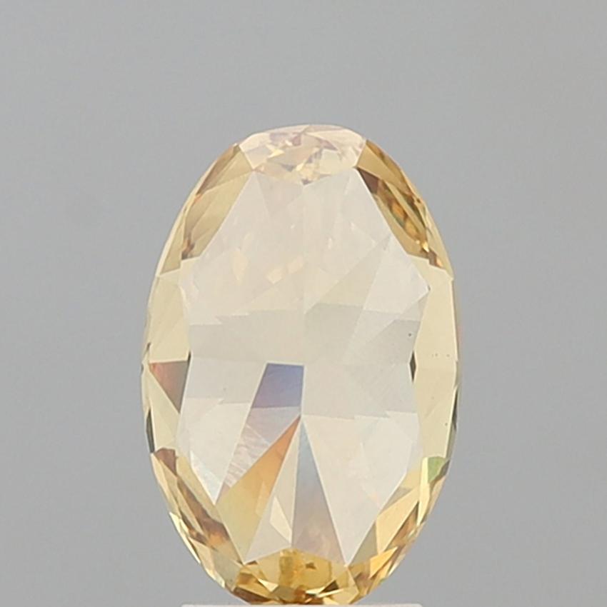 3.59 Ct. Fancy Vivid Yellow Oval Lab Grown Diamond