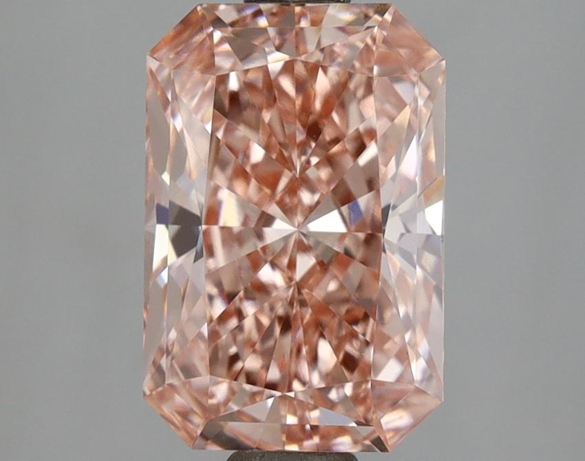 2.52 Ct. Fancy Vivid  Pink Radiant Lab Grown Diamond