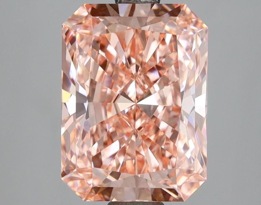 3.00 Ct. Fancy Vivid  Pink Radiant Lab Grown Diamond