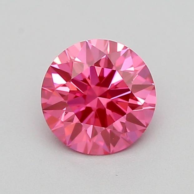 0.31 Ct. Fancy Vivid  Pink Round Lab Grown Diamond