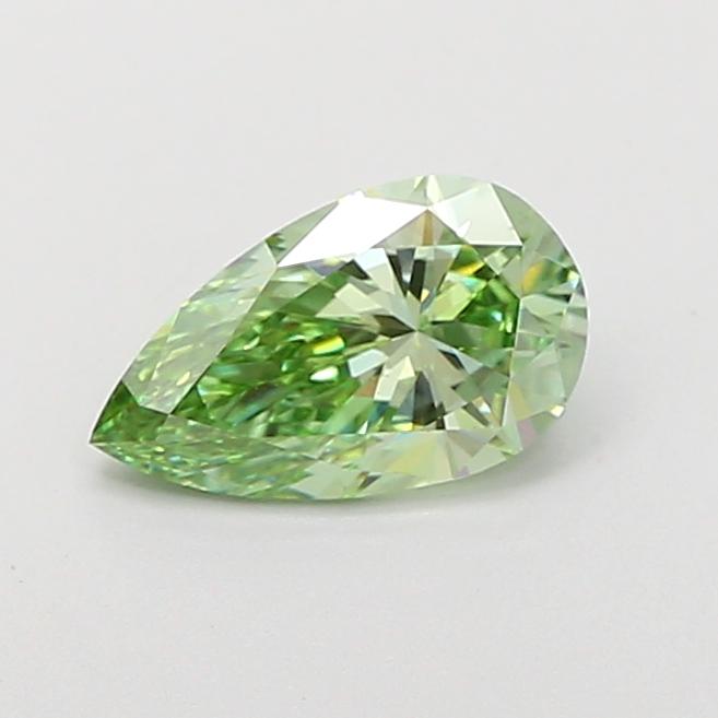 1.01 Ct. Fancy Vivid Green Pear Lab Grown Diamond