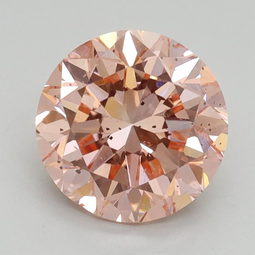 2.50 Ct. Fancy Intense Pink Round Lab Grown Diamond
