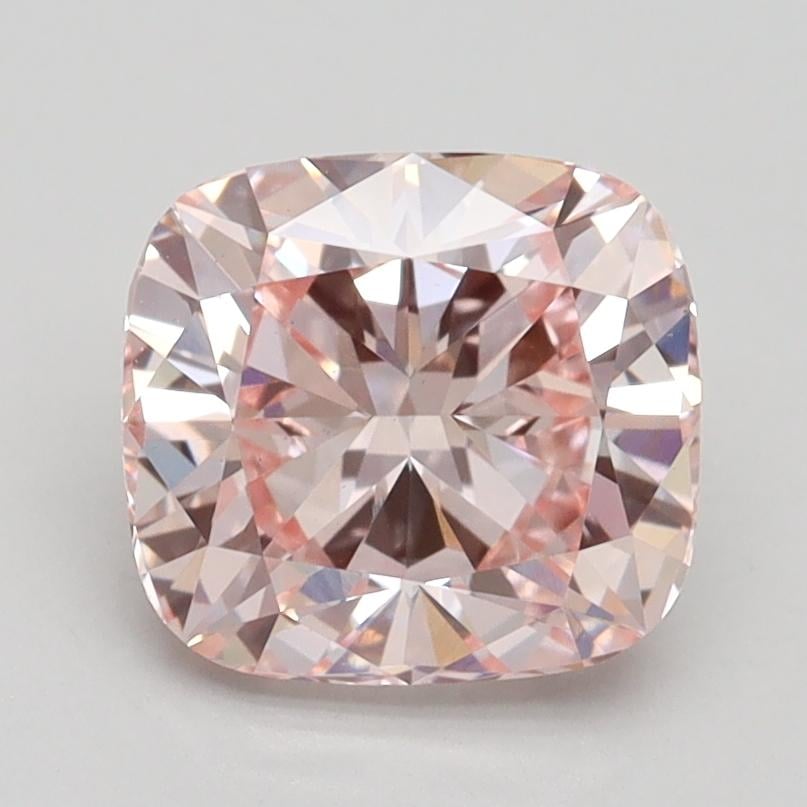 2.01 Ct. Fancy Intense Pink Cushion Lab Grown Diamond