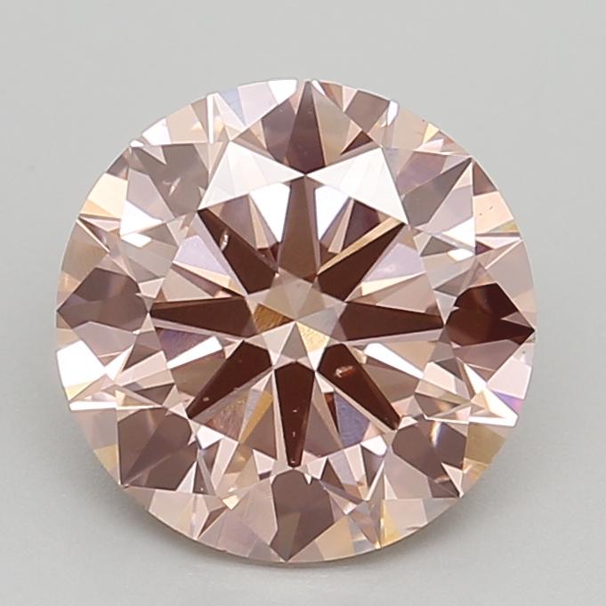2.70 Ct. Fancy Intense Pink Round Lab Grown Diamond