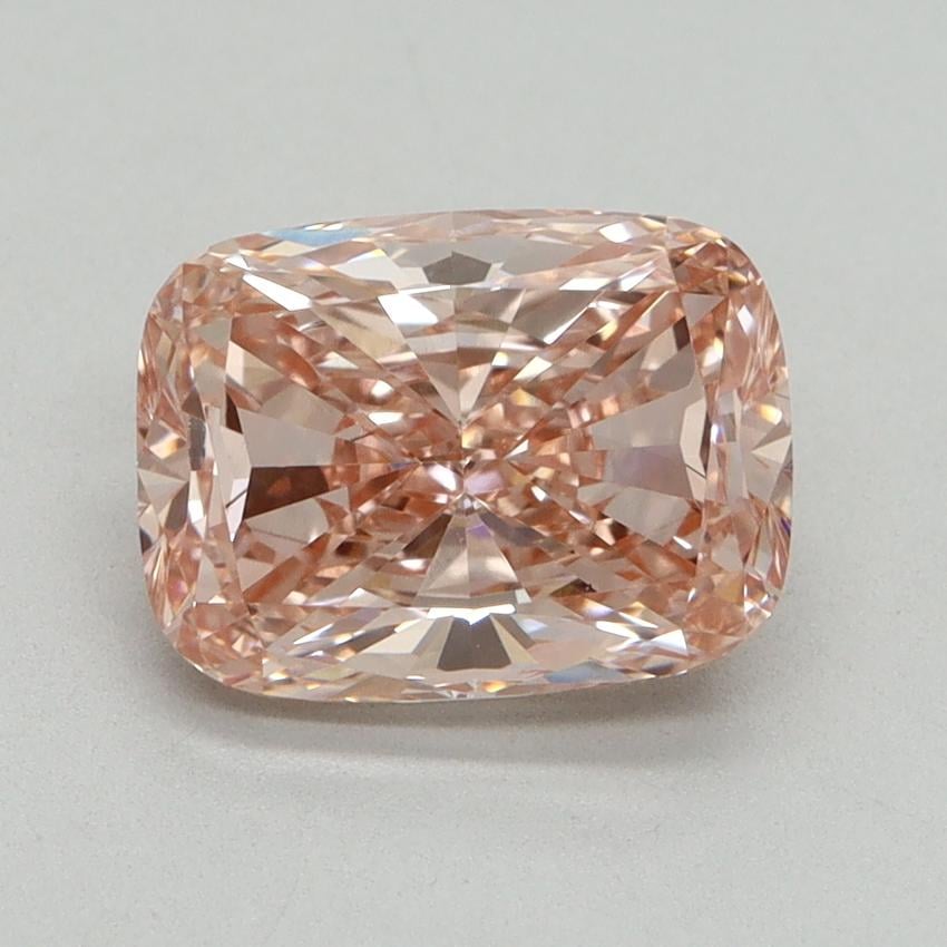 2.09 Ct. Fancy Vivid Pink Cushion Lab Grown Diamond