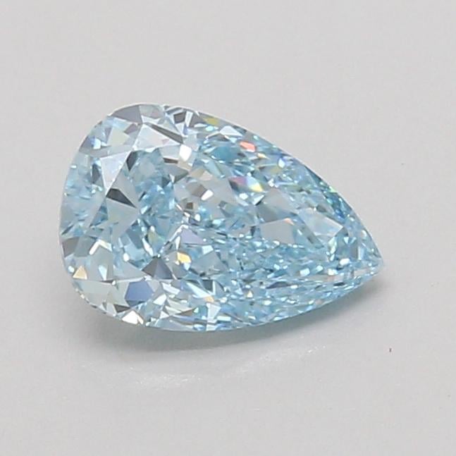 1.10 Ct. Fancy Vivid Blue Pear Lab Grown Diamond