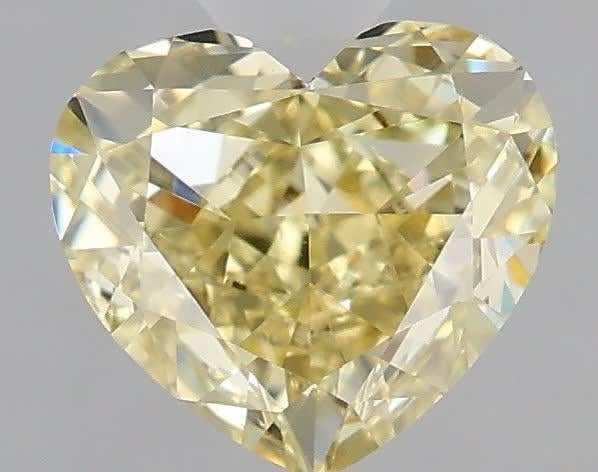 1.05 Ct. Fancy Light Yellow Heart Lab Grown Diamond