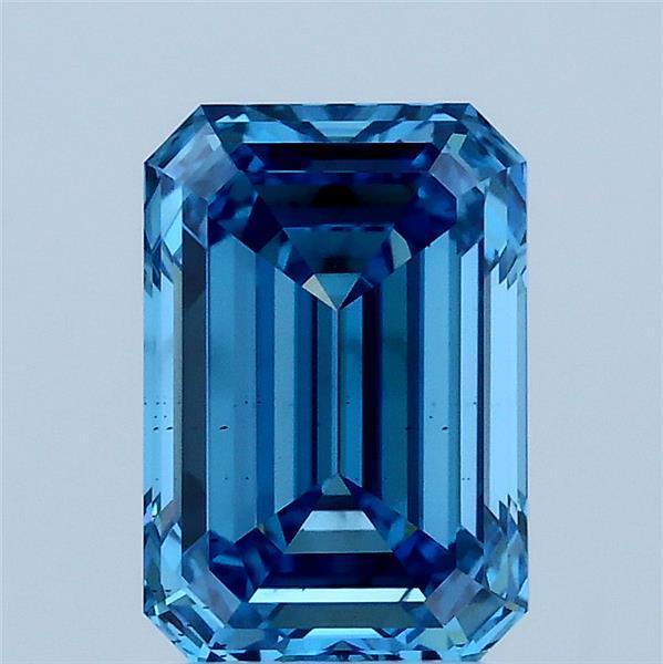 2.02 Ct. Fancy Vivid Blue Emerald Lab Grown Diamond
