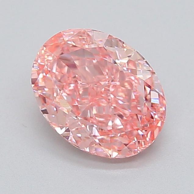 2.09 Ct. Fancy Vivid  Pink Oval Lab Grown Diamond