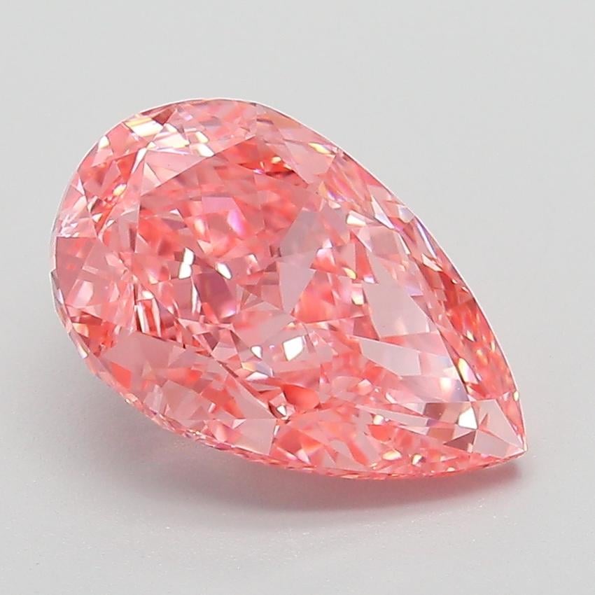 3.01 Ct. Fancy Pink Pear Lab Grown Diamond