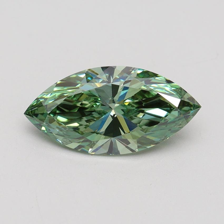 1.50 Ct. Fancy Vivid Green Marquise Lab Grown Diamond