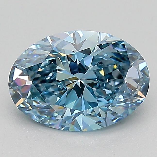 1.17 Ct. Fancy Vivid Blue Oval Lab Grown Diamond