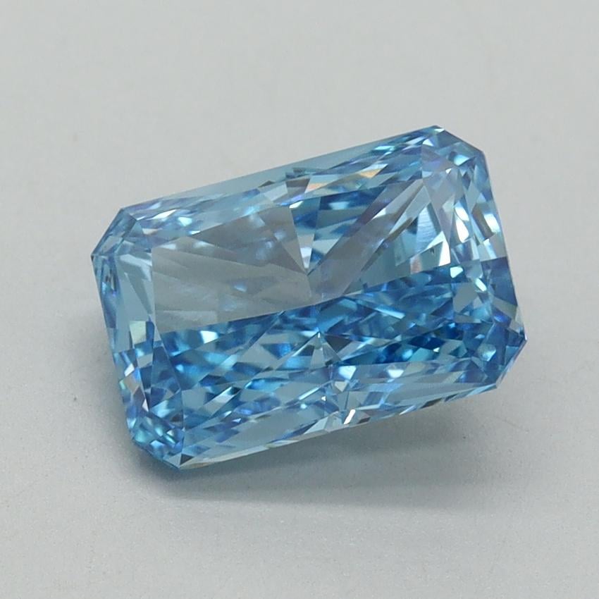 2.02 Ct. Fancy Vivid Blue Radiant Lab Grown Diamond
