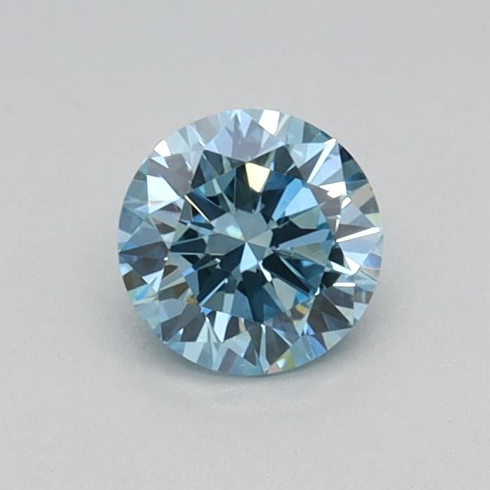 0.34 Ct. Fancy Vivid Blue Round Lab Grown Diamond