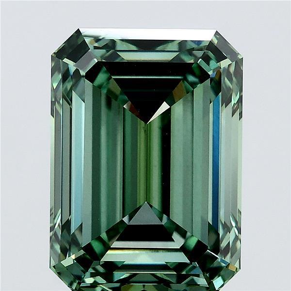 5.34 Ct. Fancy Vivid Green Emerald Lab Grown Diamond