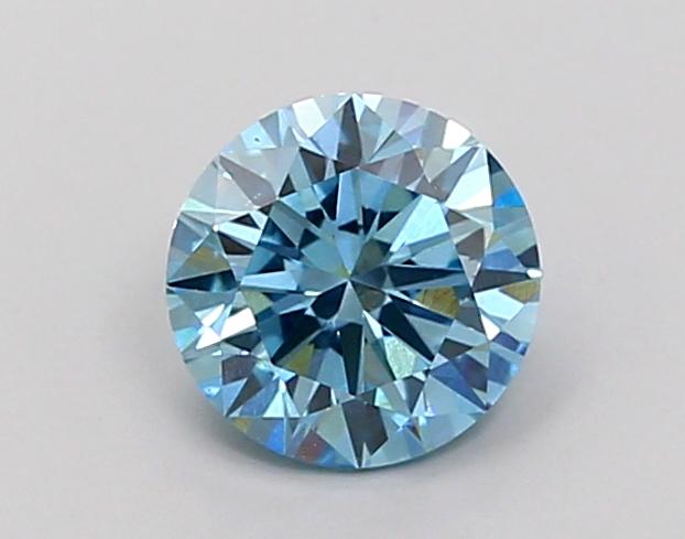 1.01 Ct. Fancy Vivid Blue Round Lab Grown Diamond