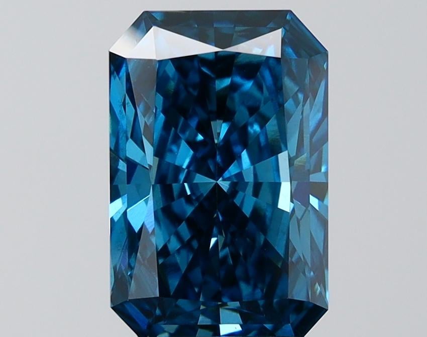 3.03 Ct. Fancy Vivid Blue Radiant Lab Grown Diamond