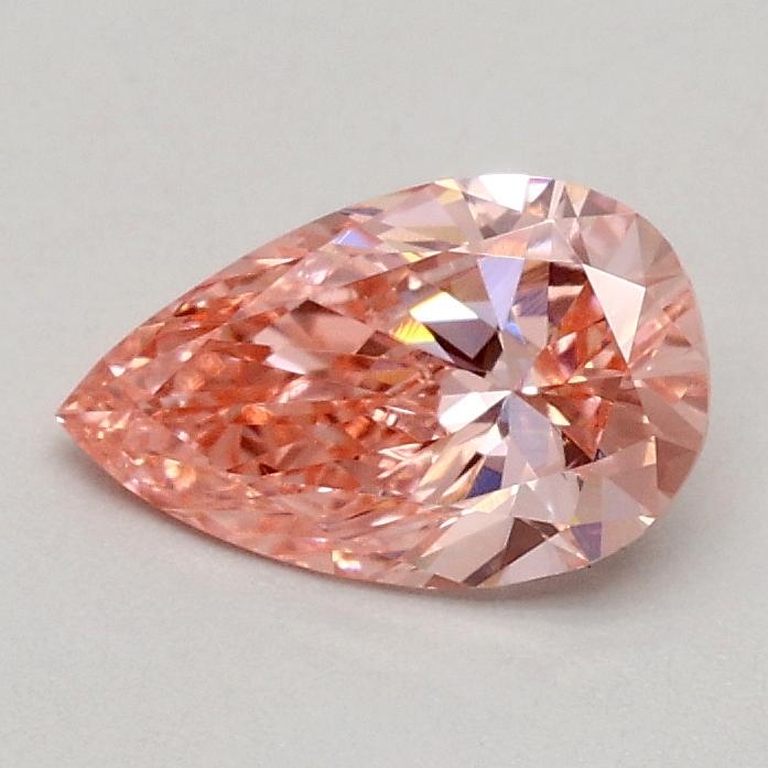 0.51 Ct. Fancy Vivid Pink Pear Lab Grown Diamond