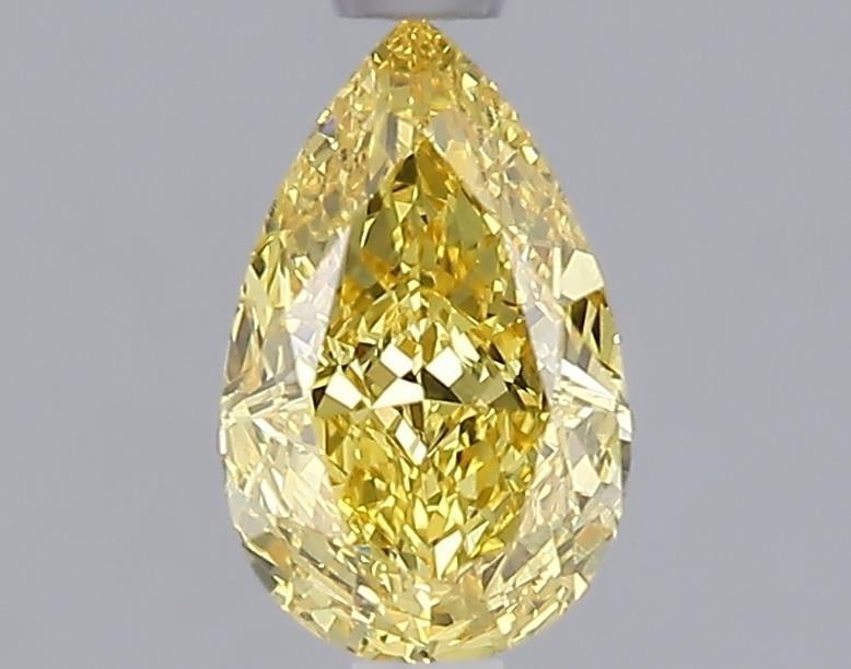 1.09 Ct. Fancy Vivid Yellow Yellow Pear Lab Grown Diamond
