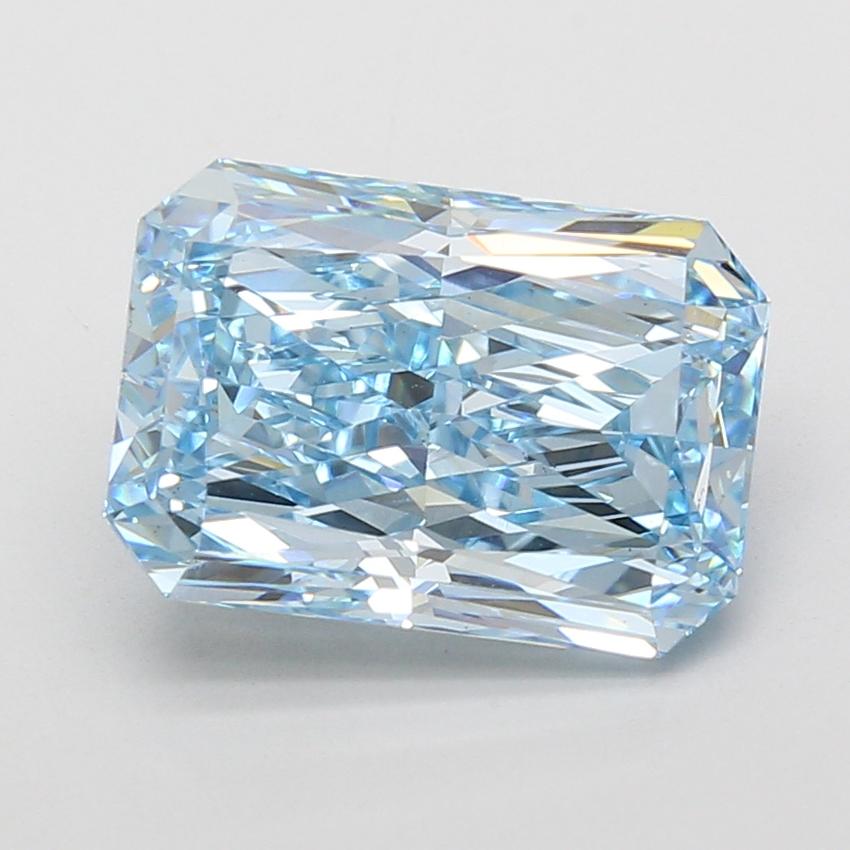 5.05 Ct. Fancy Vivid Blue Radiant Lab Grown Diamond