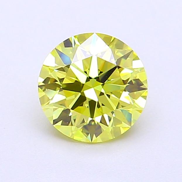 1.02 Ct. Fancy Intense  Yellow Round Lab Grown Diamond