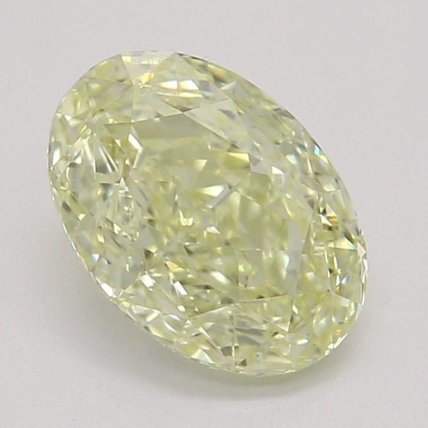 1.00 Ct. Fancy Light Yellow Oval Diamond