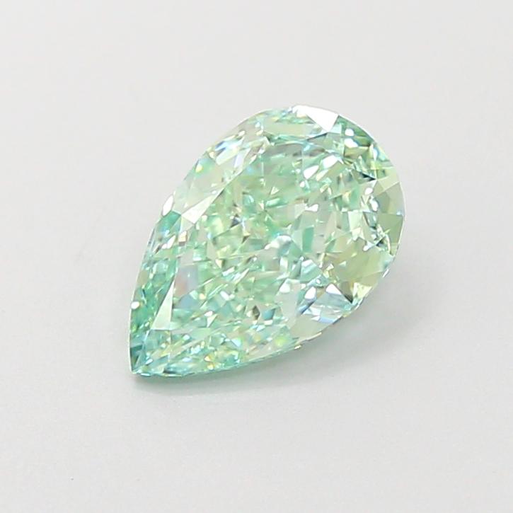 1.08 Ct. Fancy Vivid Green Pear Lab Grown Diamond
