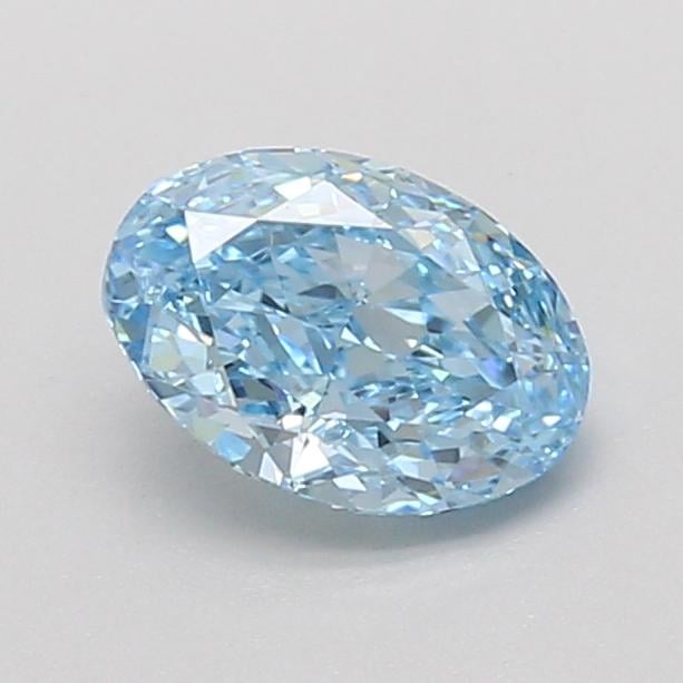 1.09 Ct. Fancy Vivid Blue Oval Lab Grown Diamond