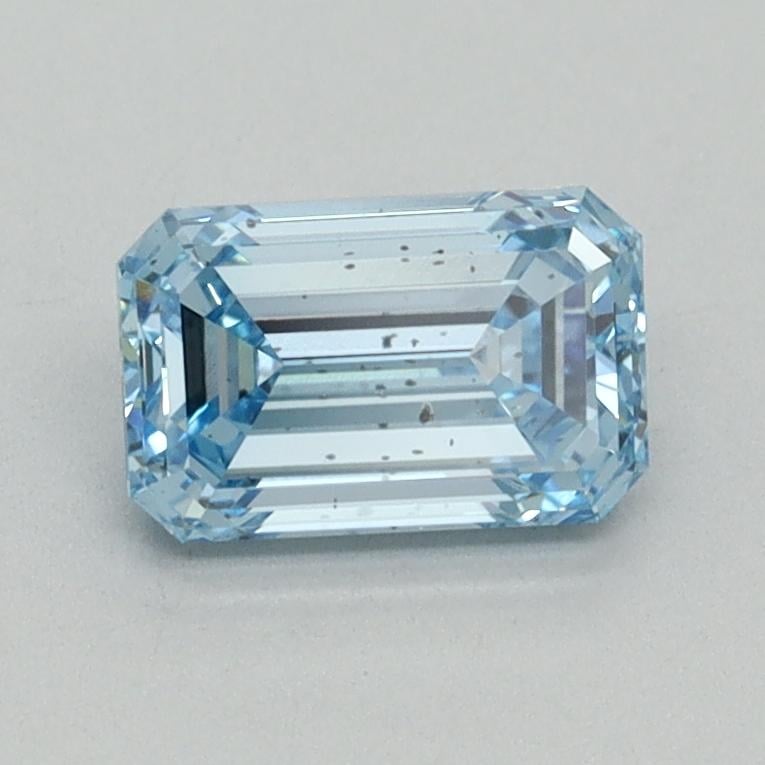 1.00 Ct. Fancy Vivid Blue Emerald Lab Grown Diamond