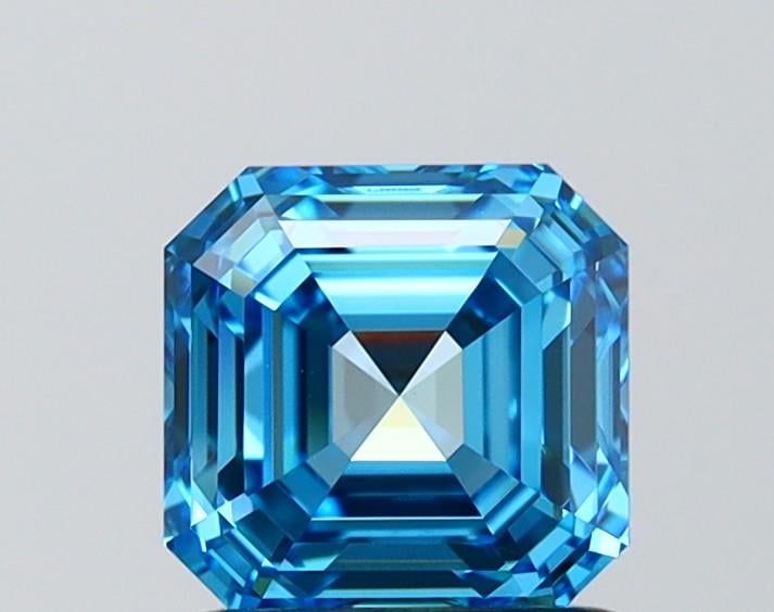 1.51 Ct. Fancy Intense  Blue Asscher Lab Grown Diamond