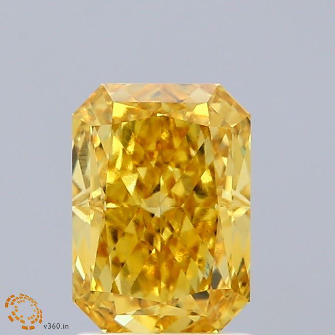 2.05 Ct. Fancy Vivid Yellow Radiant Lab Grown Diamond