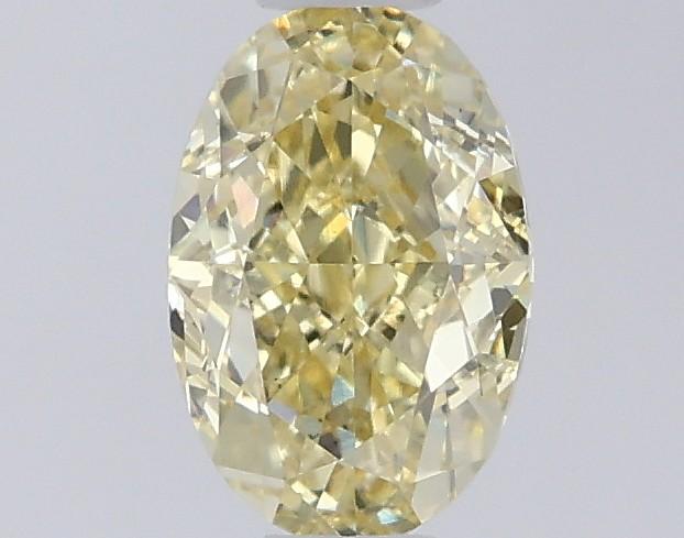 0.63 Ct. Fancy Intense Yellow Oval Lab Grown Diamond