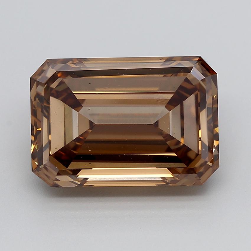 10.35 Ct. Fancy  Brown Emerald Lab Grown Diamond