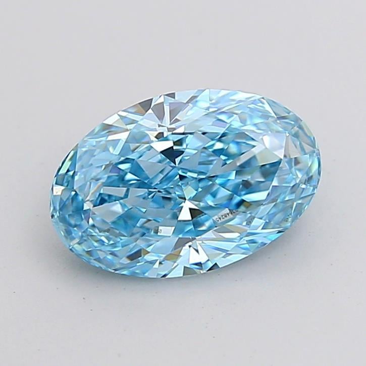 2.10 Ct. Fancy Vivid Blue Oval Lab Grown Diamond