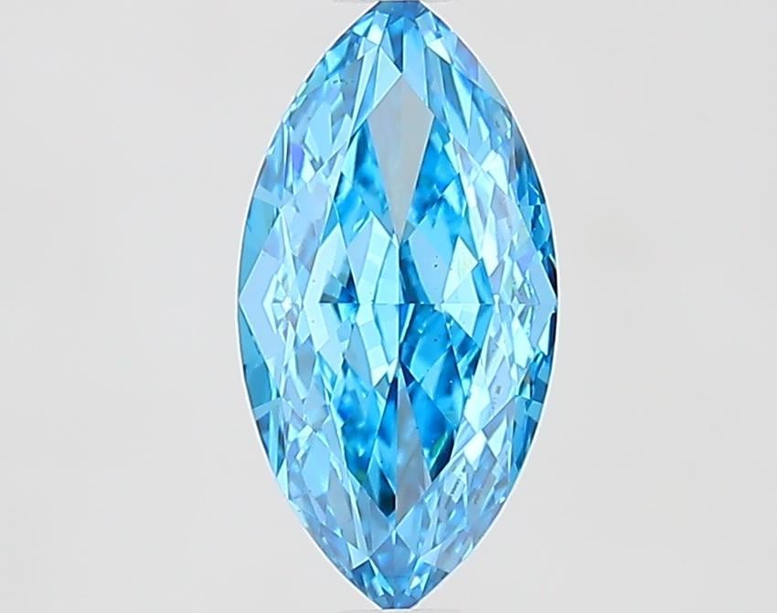 1.61 Ct. Fancy Vivid Blue Marquise Lab Grown Diamond