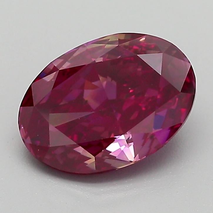 1.56 Ct. Fancy Purplish Red Oval Lab Grown Diamond