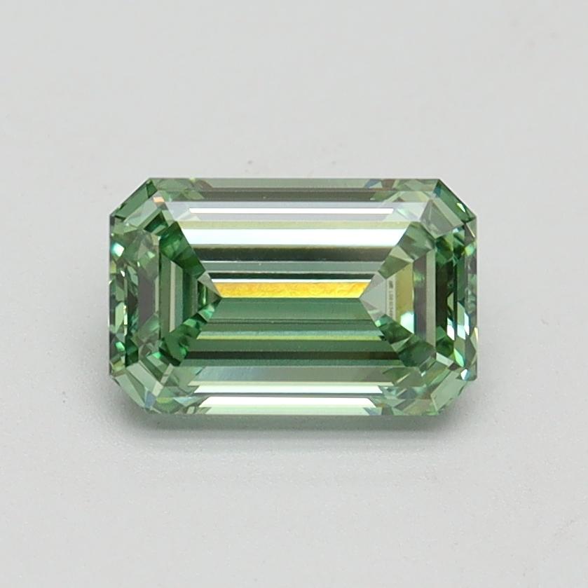 1.01 Ct. Fancy Vivid Green Emerald Lab Grown Diamond