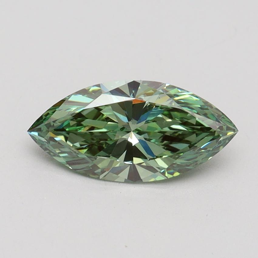 1.01 Ct. Fancy Vivid Green Marquise Lab Grown Diamond