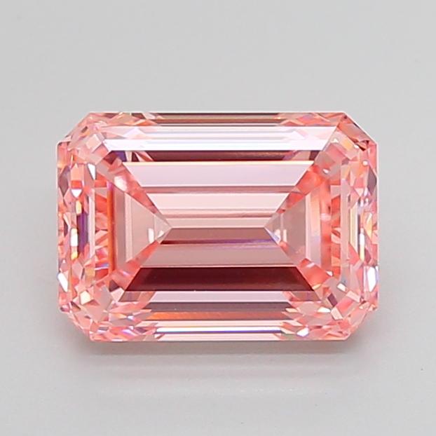 4.02 Ct. Fancy Intense Pink Emerald Lab Grown Diamond