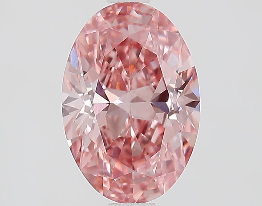 1.52 Ct. Fancy Vivid Pink Oval Lab Grown Diamond