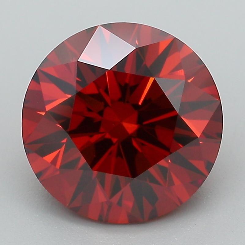 3.04 Ct. Fancy Deep Orange Round Lab Grown Diamond