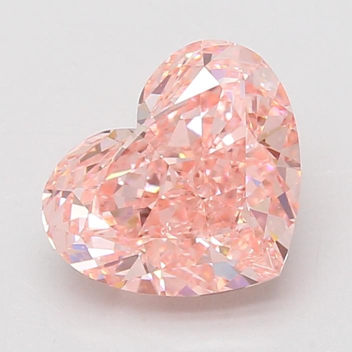 3.07 Ct. Fancy Vivid Pink Heart Lab Grown Diamond