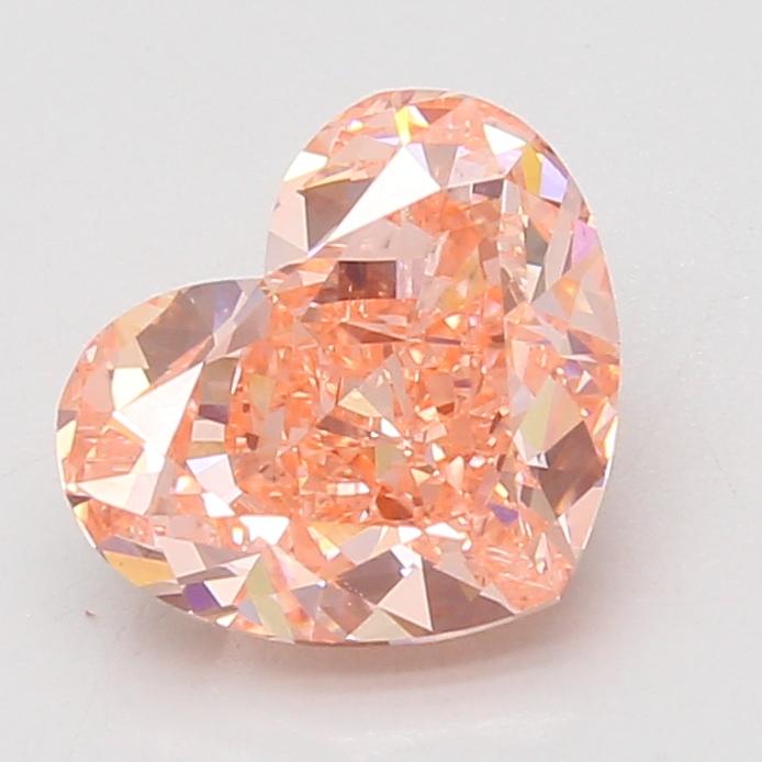 3.03 Ct. Fancy Vivid Pink Heart Lab Grown Diamond