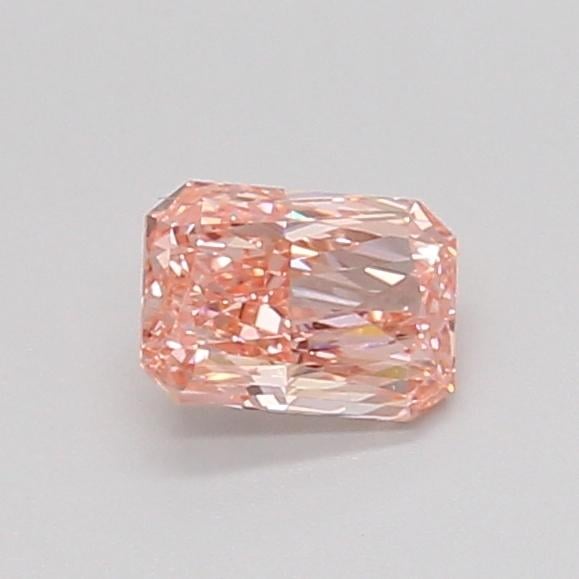 0.51 Ct. Fancy Vivid Pink Radiant Lab Grown Diamond