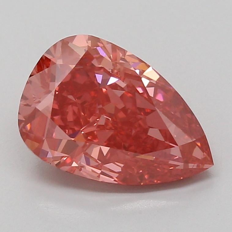 3.08 Ct. Fancy Vivid Pink Pear Lab Grown Diamond