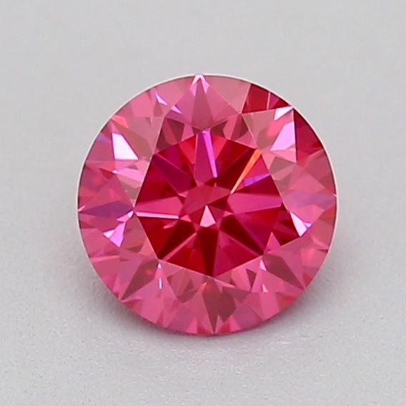 0.30 Ct. Fancy Vivid  Pink Round Lab Grown Diamond